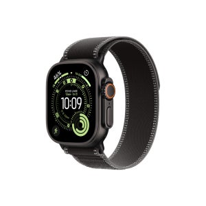 Apple 워치 울트라 3 블랙 티타늄 49mm, 블랙차콜 트레일 루프 MF1H4KH/A