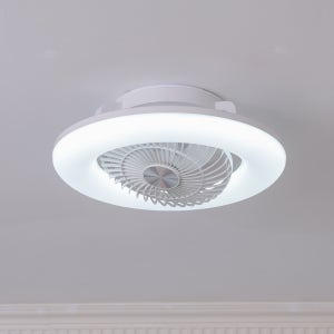 미누아노 옵티머스 서큐라이트실링팬 360도회전 각도조절 LED 천장선풍기 56cm 22인치