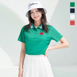 빌트모아 여성 골프웨어 에리 단가라 반팔티셔츠 B1RWSH1136