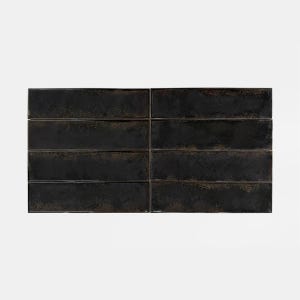 순일 SI 유광 자기질 60X240 직사각 모자이크 VINTAGE BLACK60240 타일