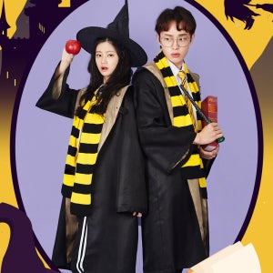 마법사 망토 로브 코스튬 세트 할로윈 축제 졸업사진 코스프레 옷 의상