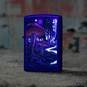ZIPPO 지포 46947 블랙 라이트 머쉬룸