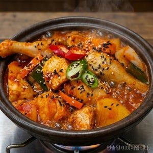 [가마치] 매콤달콤 고기듬뿍 닭볶음탕 초신선 100% 국내산닭 600g, 2개