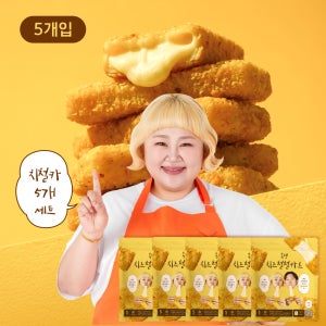 김민기 홍윤화 부부의 홍뎅 치즈철철카츠 칠리스 모짜렐라 대왕 치즈스틱 475g, 5개