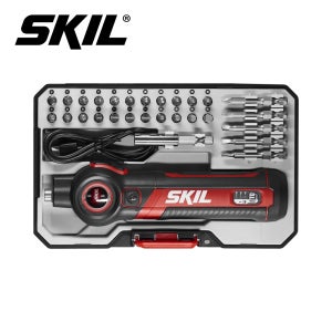 SKIL 스킬 4V 충전 전동 스크류 드라이버 각도조절 비트세트 C타입