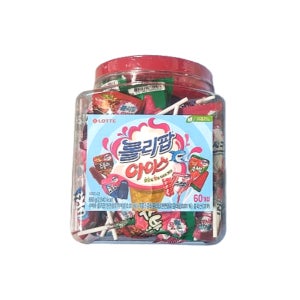 롯데 롤리팝 아이스 막대사탕 660g 60개입