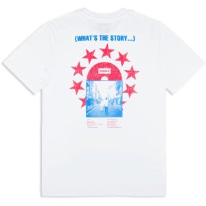 [L,2XL 국내배송] 공식 OASIS 오아시스 Live 25 What’s The Story CD Star 반팔 티셔츠