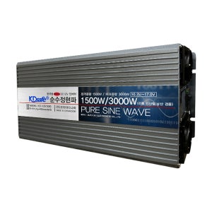 한국형 60Hz 순수정현파 인버터 12V 1500W 납산 리튬 인산철 배터리 범용