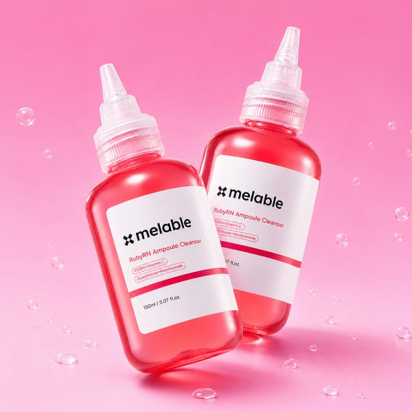 메라블 루비알엔 앰플 클렌저 150ml X 2개 (미니어처 33ml+클렌징패드 15매)