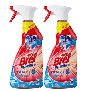 브레프파워 욕실용 세정제 시트러스향 500ml, 2개
