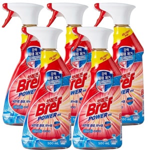 브레프파워 욕실용 세정제 시트러스향 500ml, 5개