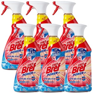 브레프파워 욕실용 세정제 시트러스향 500ml, 6개