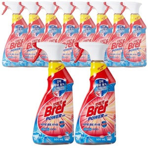 브레프파워 욕실용 세정제 시트러스향 500ml, 10개