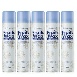 과일나라 후르츠왁스 헤어스프레이 강력고정 헤어 스타일링 300ml 5개