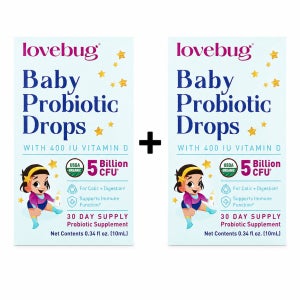 아기 유산균 비타민D 드롭 50억 LGG 비피도 러브버그 프로바이오틱 10ml, 2개