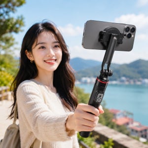 마그네틱 셀카봉 삼각대 블루투스 리모컨 1.3M 휴대용 스마트폰 거치대 핸드폰 촬영 여행