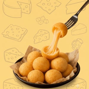 달콤 바삭 더블 치즈볼 1kg (약 30알) 1봉, 3봉