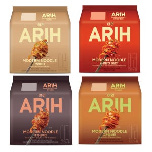팔도 아리 ARIH 모던누들 봉지라면 4종 16입(간장버터4개+김볶음면매운맛4개+후추라볶이4개+고추장버터4개)