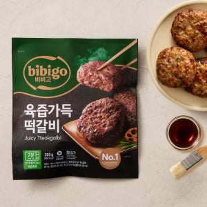 비비고 육즙가득 떡갈비 1kg (360gx2+140gx2) 버거 패티 전자레인지용 고기반찬