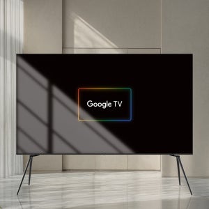 와이드아트뷰 더베이직 블랙 이젤스탠드 셋트 QLED 254cm(100인치) UHD 4K 구글 스마트 TV 인테리어 티비 거치대