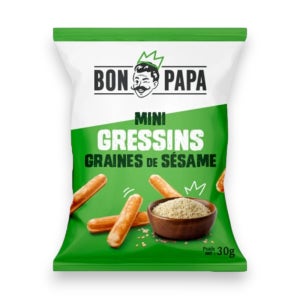 프랑스 봉 파파 BONPAPA 미니 그리시니 참깨 스틱 크래커 30g