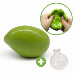빌리네집 망고 크런치 슬랑이 + 커버 세트 슬라임 말랑이 스퀴시 온도에 색변함