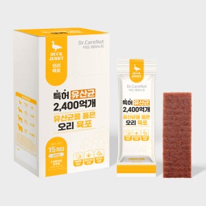 [유통기한임박] 닥터케어누트 강아지 유산균 영양 육포 간식 오리, 240g, 2개