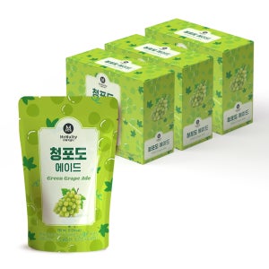 맥널티 파우치 에이드 아이스티 청포도, 190ml, 30개