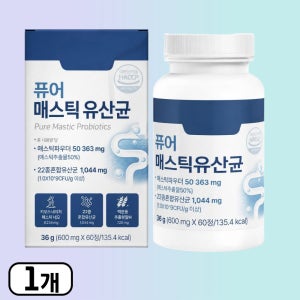 매스틱 검 메스틱 추출성분 매스틱유산균 60정, 1개