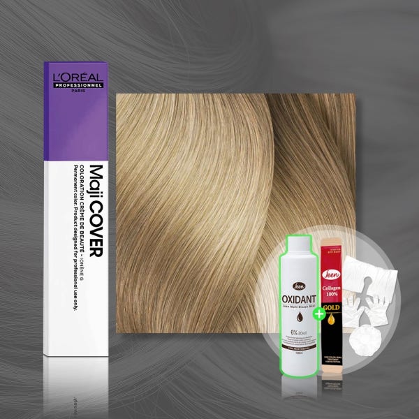 로레알 염색약 탈색 브라운 눈썹 마지커버 50g, 10 금색 + 산화제, 1개
