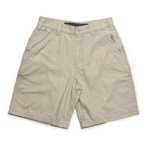 WASHED CANVAS CARPENTER BERMUDA PANTS BEIGE