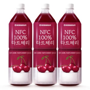 참앤들황토농원 NFC 100% 타트체리 주스 착즙 원액 1L, 3개