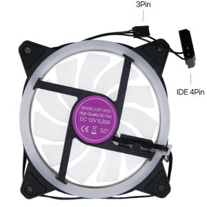 데스크탑 PC 케이스 LED 레인보우 DC 12V 쿨러 120mm 팬 HA020