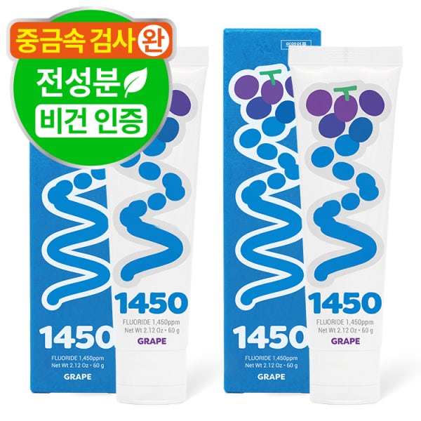 닥터노아 중금속 안심 1450 고불소 유아 어린이치약 초등학생 아기 키즈