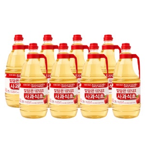 빛담은 사과 식초 대용량 주방용 발효 비니거 1.8L, 8개