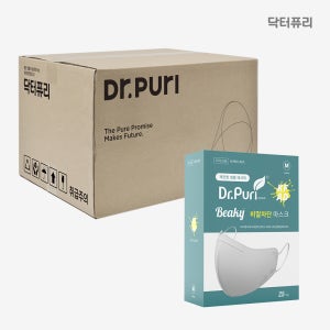 닥터퓨리 KFAD 비키 비말차단 새부리형 마스크 25매 x 8개 화이트 1box