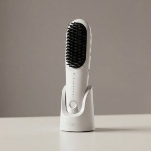 프레에어 무선 미니 브러쉬 빗 고데기 뿌리 볼륨 휴대용 여행용 크래들 파우치 세트