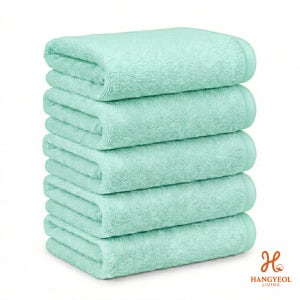 호텔 수건 코마사 170g, 30수 민트, 5장