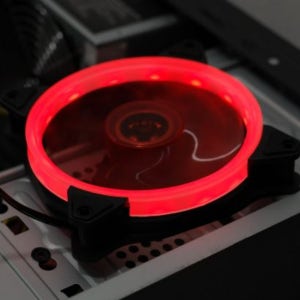 COMS LED 레드 쿨링팬 데스크탑 PC 본체 케이스 DC12V 120MM 쿨러 4핀 냉각펜