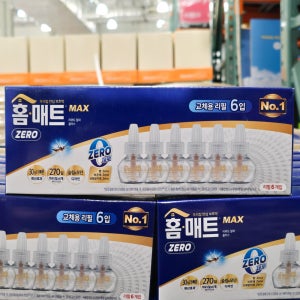 홈키파 홈매트 리퀴드 맥스제로 리필 6개 전자 모기향 코드형 액상 전기 무향 아기 모기약