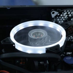 COMS LED 화이트 쿨링팬 데스크탑 PC 본체 케이스 DC12V 120MM 쿨러 4핀 냉각펜