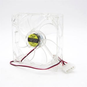 컴스 투명 쿨링팬 데스크탑 PC 본체 케이스 DC12V 120MM 쿨러 4핀 파워 냉각펜