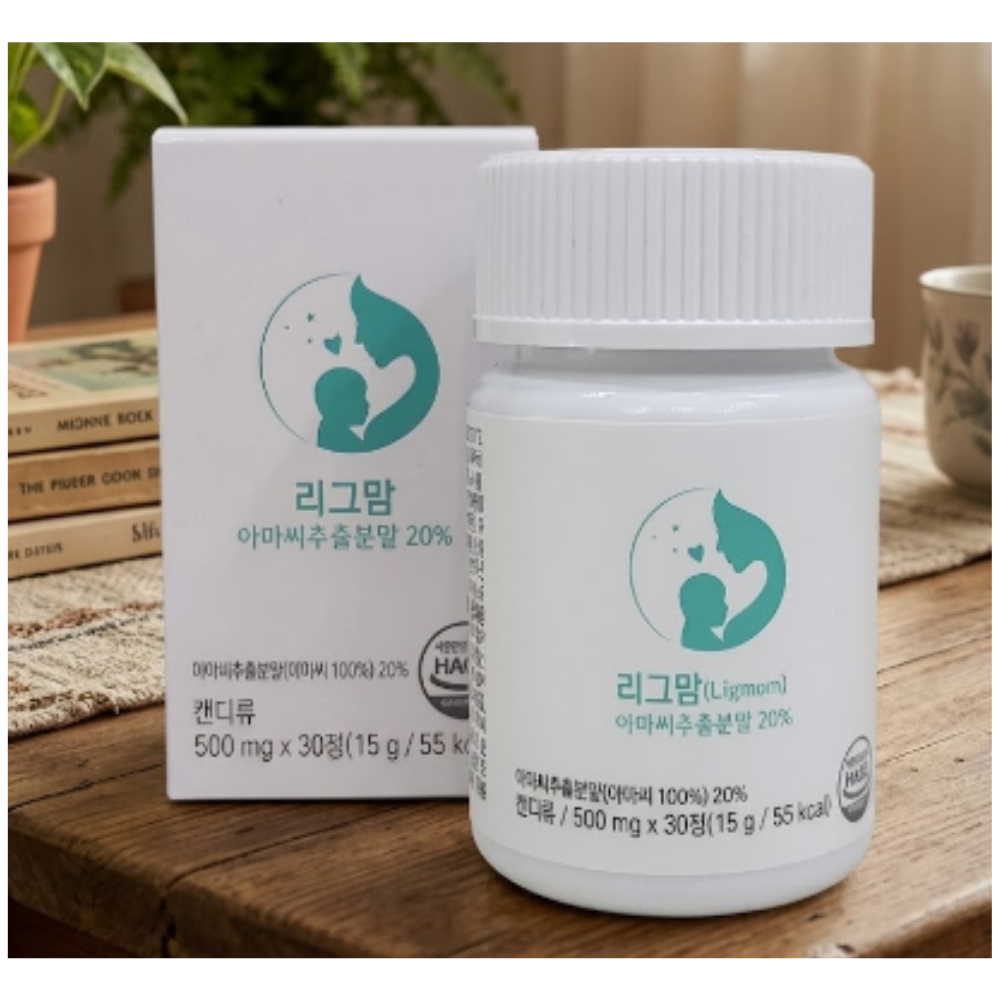 오로쉬 리그맘 임신준비 영양관리 아마씨추출물 가임기여성 영양제 1박스 30정