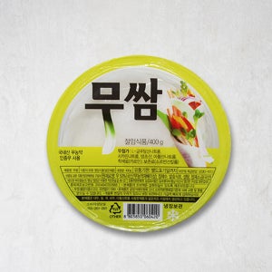 두레생협 무쌈(400g)x3개 국내산 무첨가 쌈무