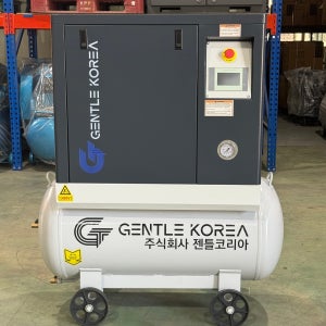 인버터 콤프레샤 10마력 단상 220V 탱크 일체형 저소음 산업용 레이저 반도체 220리터