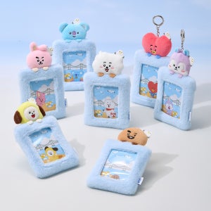 BT21 부산 인형 포토카드 홀더 키링