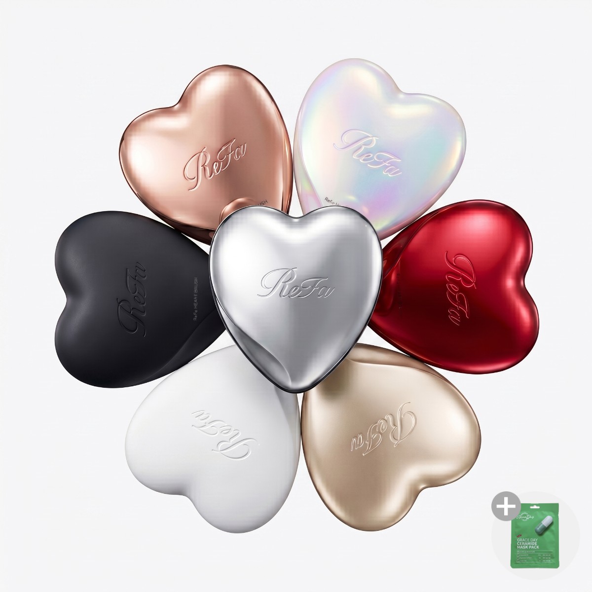 리파 하트 브러시 ReFa HEART BRUSH (6 Colors) 마스크팩포함