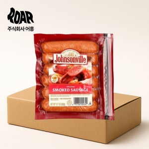 쟌슨빌 오리지날 스모크 소시지 1box (360g x 12봉) 간식 반찬 잔슨빌 소세지