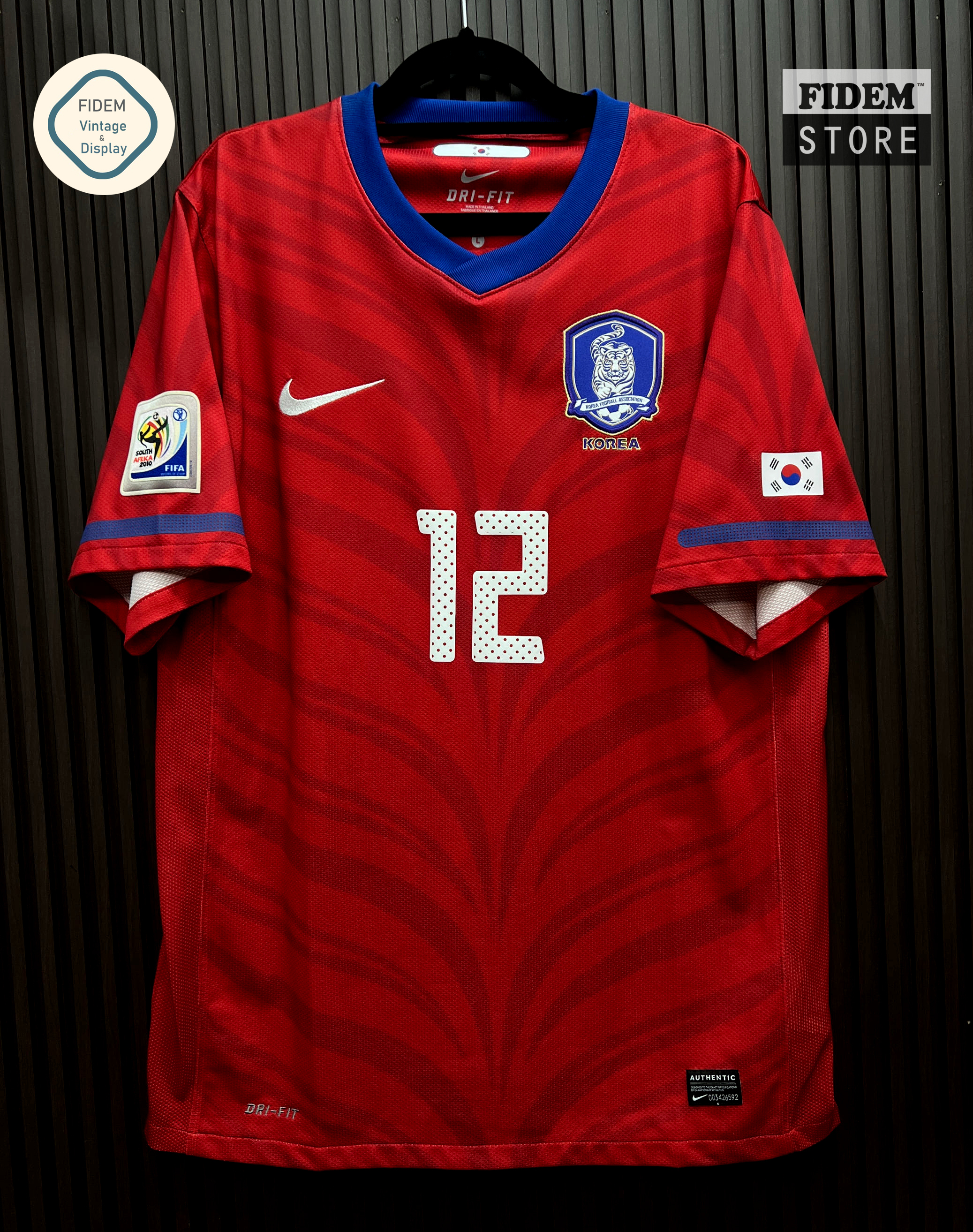 [VINTAGE] Nike x Korea 나이키 2010-12 대한민국 홈 S/S 저지+이영표 12 (377539-611) 남아공월드컵 국대유니폼 마킹포함 월드컵응원 [빈티지]