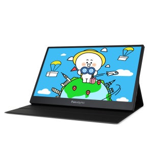[리뷰용상품] 비트엠 NEWSYNC P140FT 포터블 멀티뷰 HDR 30.9Cm FHD 평면 IPS 차박 캠핑 터치 스크린 모니터 포터블모니터 14형